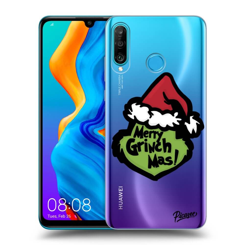 Huawei P30 Lite Hülle - Transparentes Silikon - Grinch 2