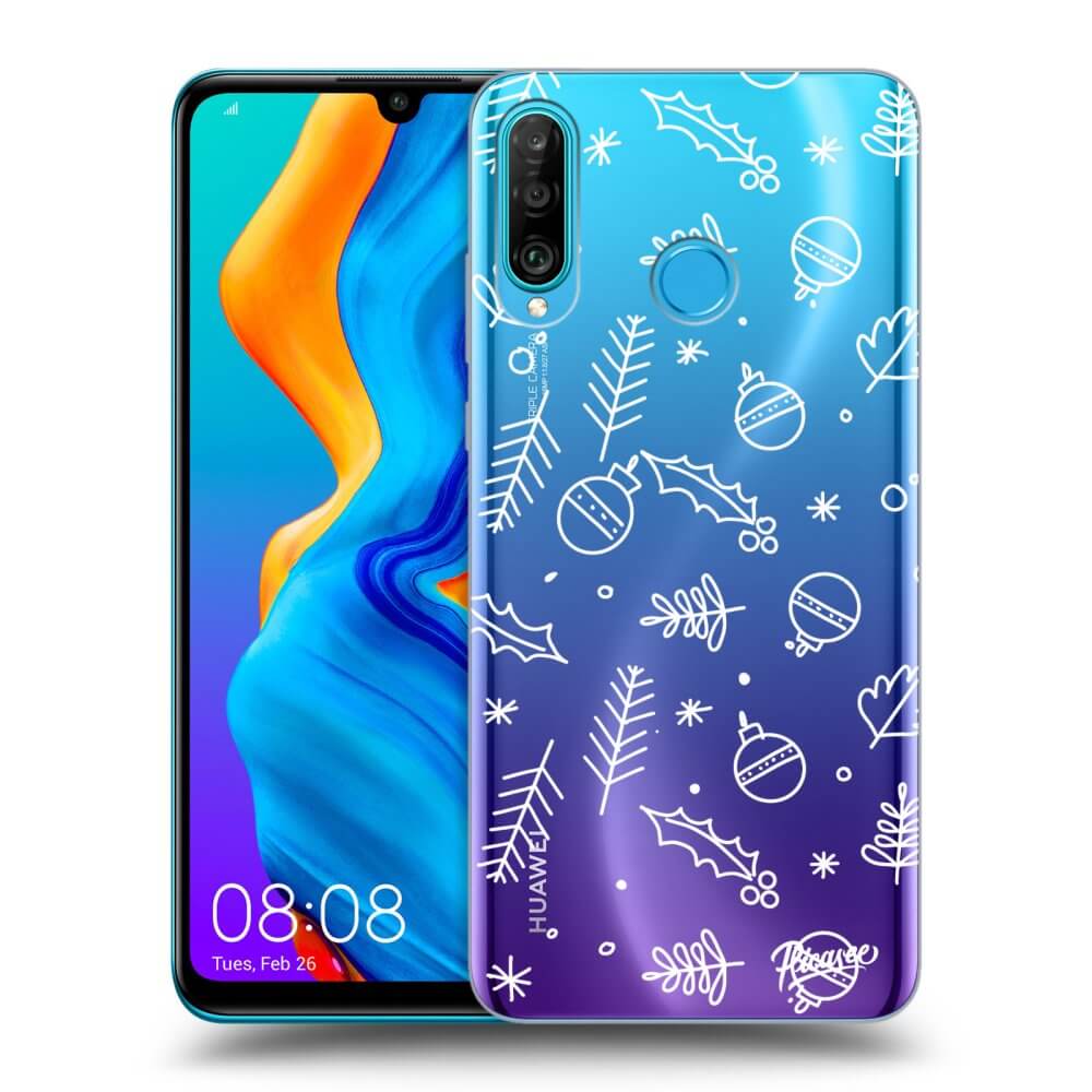 Huawei P30 Lite Hülle - Transparentes Silikon - Mistletoe