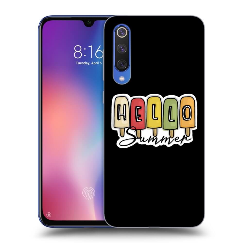 Xiaomi Mi 9 SE Hülle - Schwarzes Silikon - Ice Cream