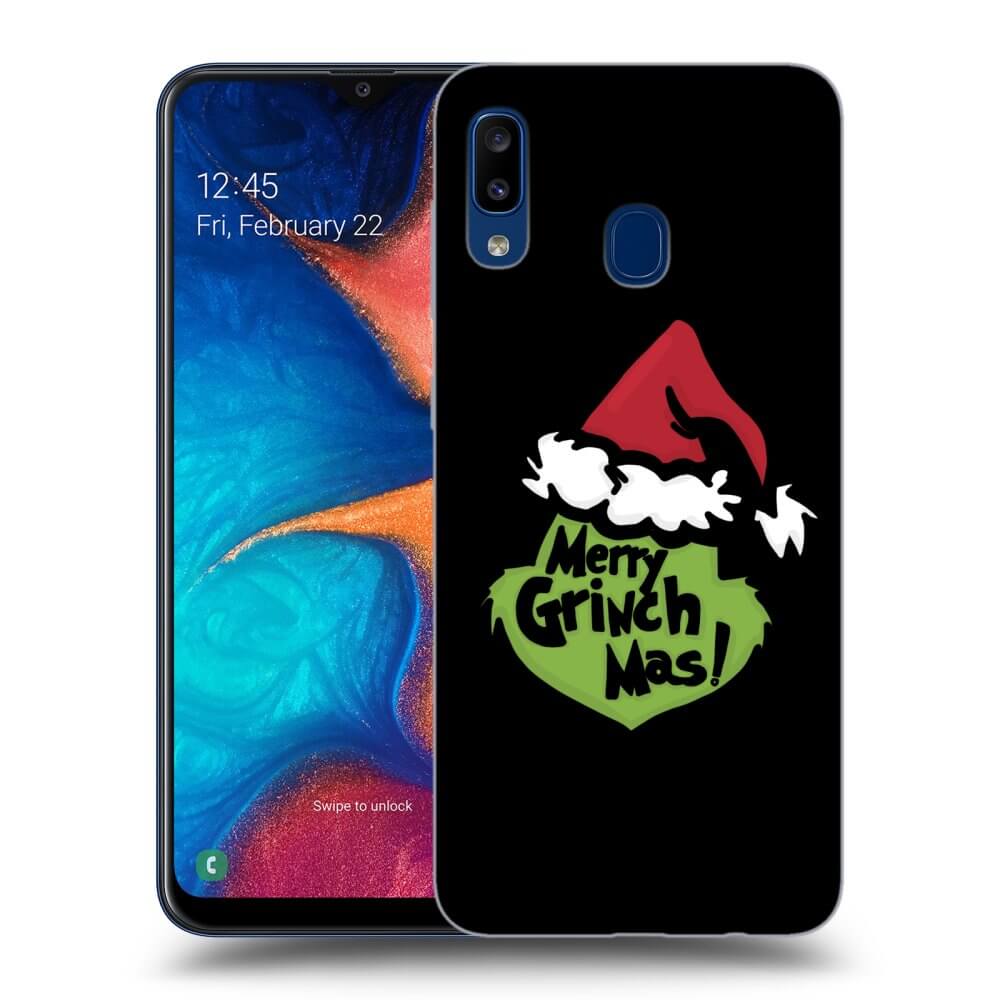 Samsung Galaxy A20e A202F Hülle - Schwarzes Silikon - Grinch 2