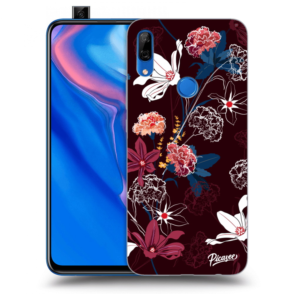 Huawei P Smart Z Hülle - Transparentes Silikon - Dark Meadow