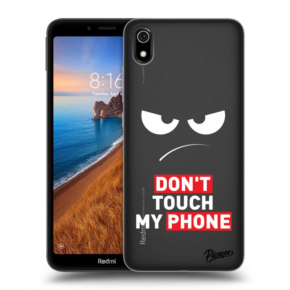 Xiaomi Redmi 7A Hülle - Transparentes Silikon - Angry Eyes - Transparent