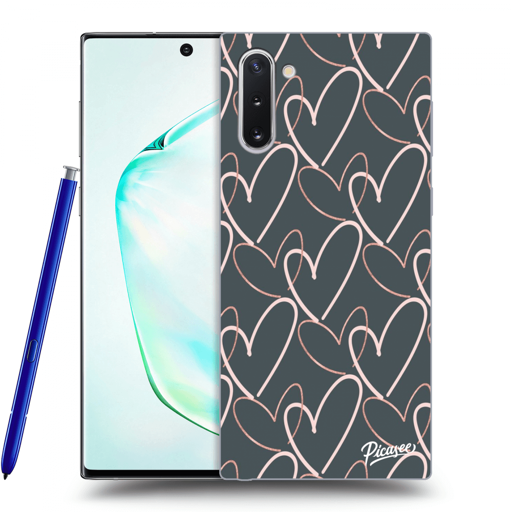 Samsung Galaxy Note 10 N970F Hülle - Transparentes Silikon - Lots Of Love