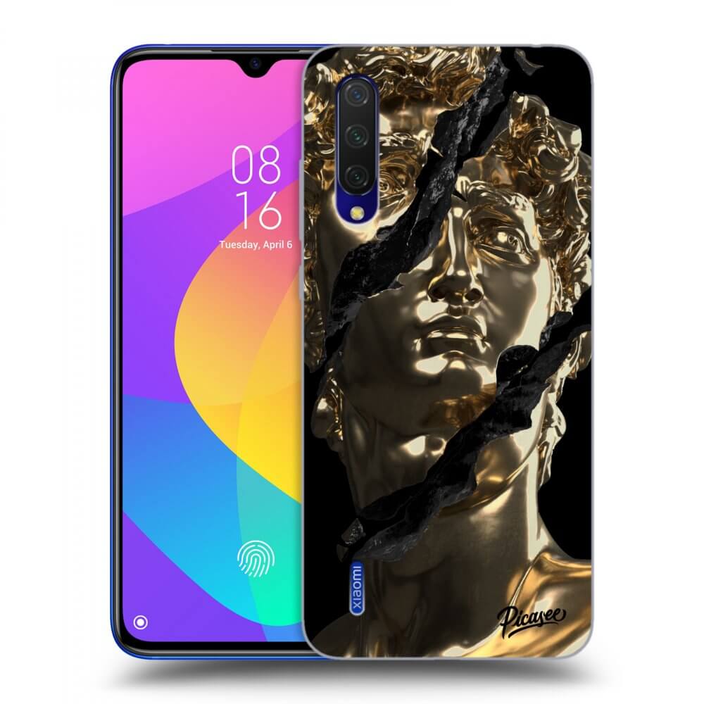 Xiaomi Mi 9 Lite Hülle - Schwarzes Silikon - Golder