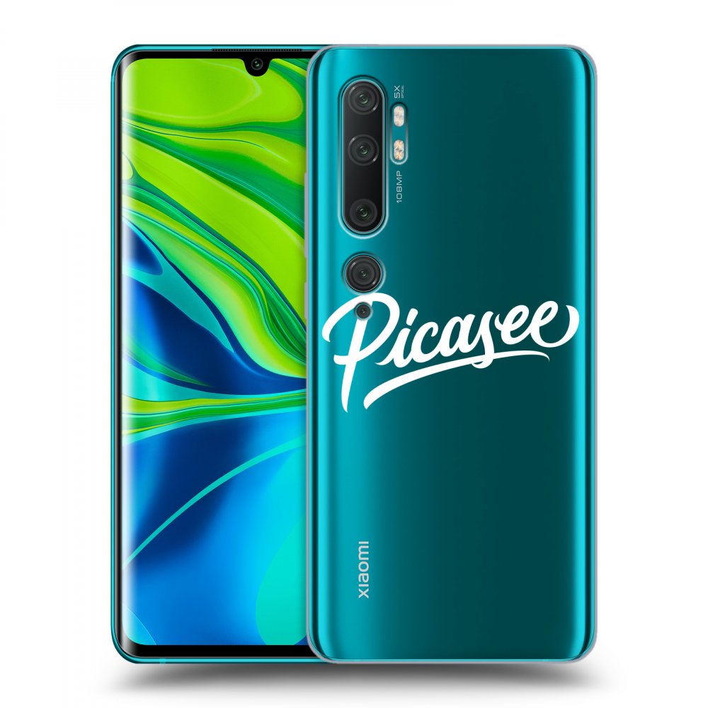 Xiaomi Mi Note 10 (Pro) Hülle - Transparentes Silikon - Picasee - White