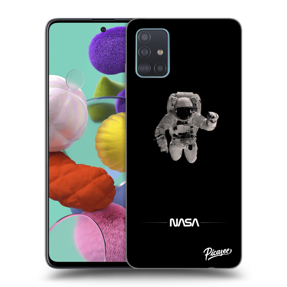 Samsung Galaxy A51 A515F Hülle - Transparentes Silikon - Astronaut Minimal