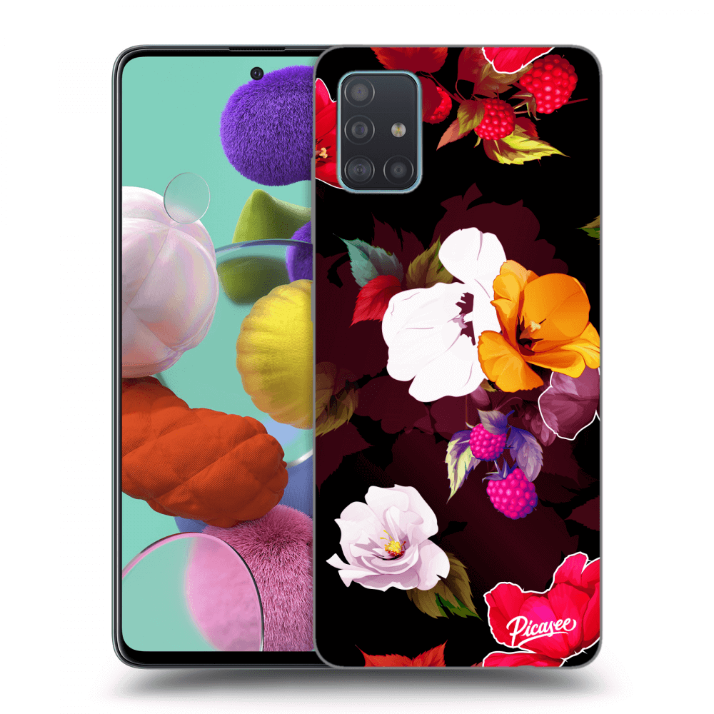 Samsung Galaxy A51 A515F Hülle - Transparentes Silikon - Flowers And Berries