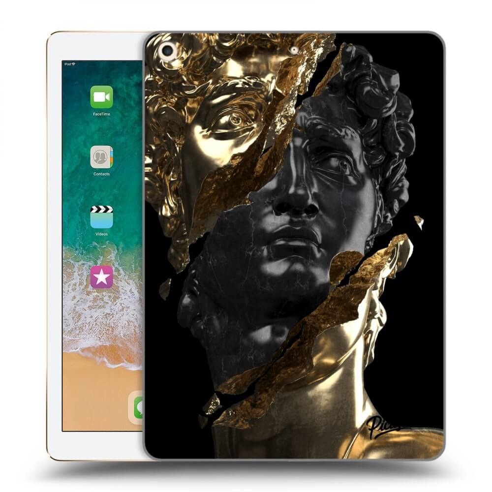 Schwarze Silikonhülle Für Apple IPad 9.7 2017 (5. Gen) - Gold - Black