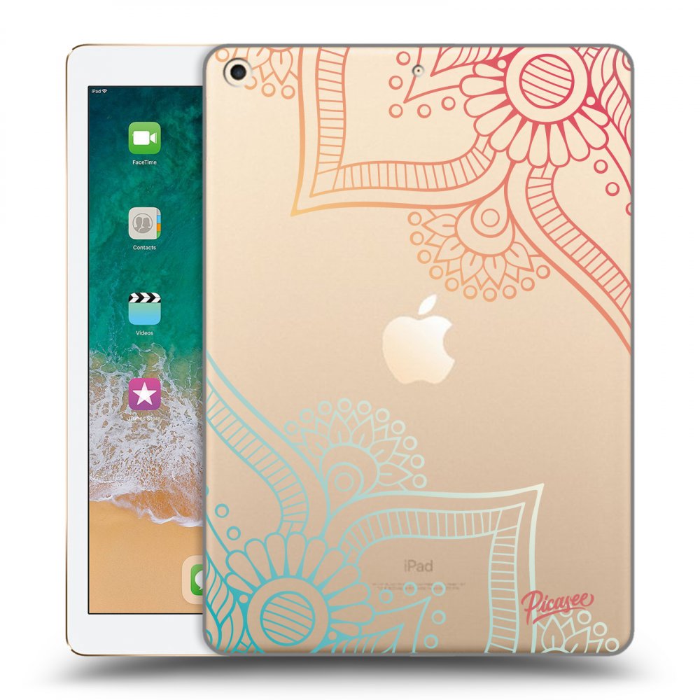 Transparente Silikonhülle Für Apple IPad 9.7 2017 (5. Gen) - Blumenmuster