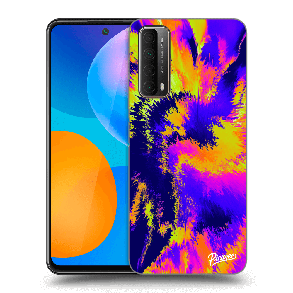 Huawei P Smart 2021 Hülle - Schwarzes Silikon - Burn