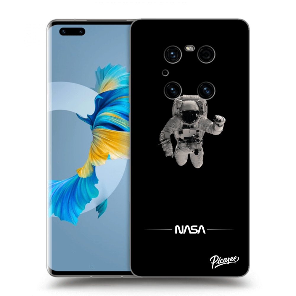 Huawei Mate 40 Pro Hülle - Transparentes Silikon - Astronaut Minimal