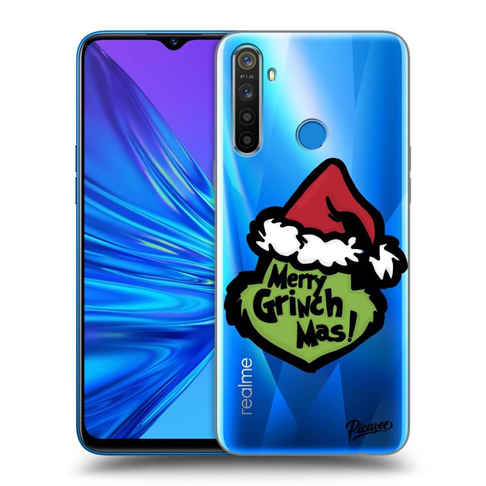 Realme 5 Hülle - Transparentes Silikon - Grinch 2