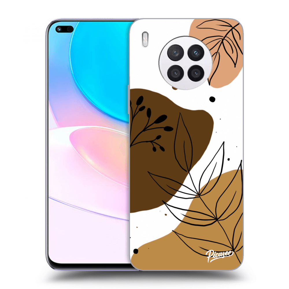 Huawei Nova 8i Hülle - Transparentes Silikon - Boho Style