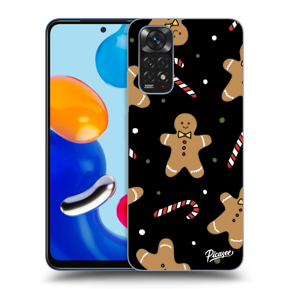 Xiaomi Redmi Note 11 Hülle - Schwarzes Silikon - Gingerbread