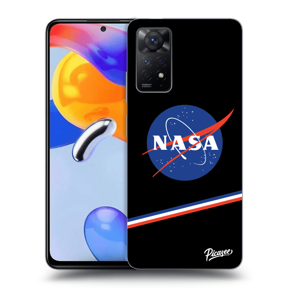 Xiaomi Redmi Note 11 Pro Hülle - Schwarzes Silikon - NASA Original