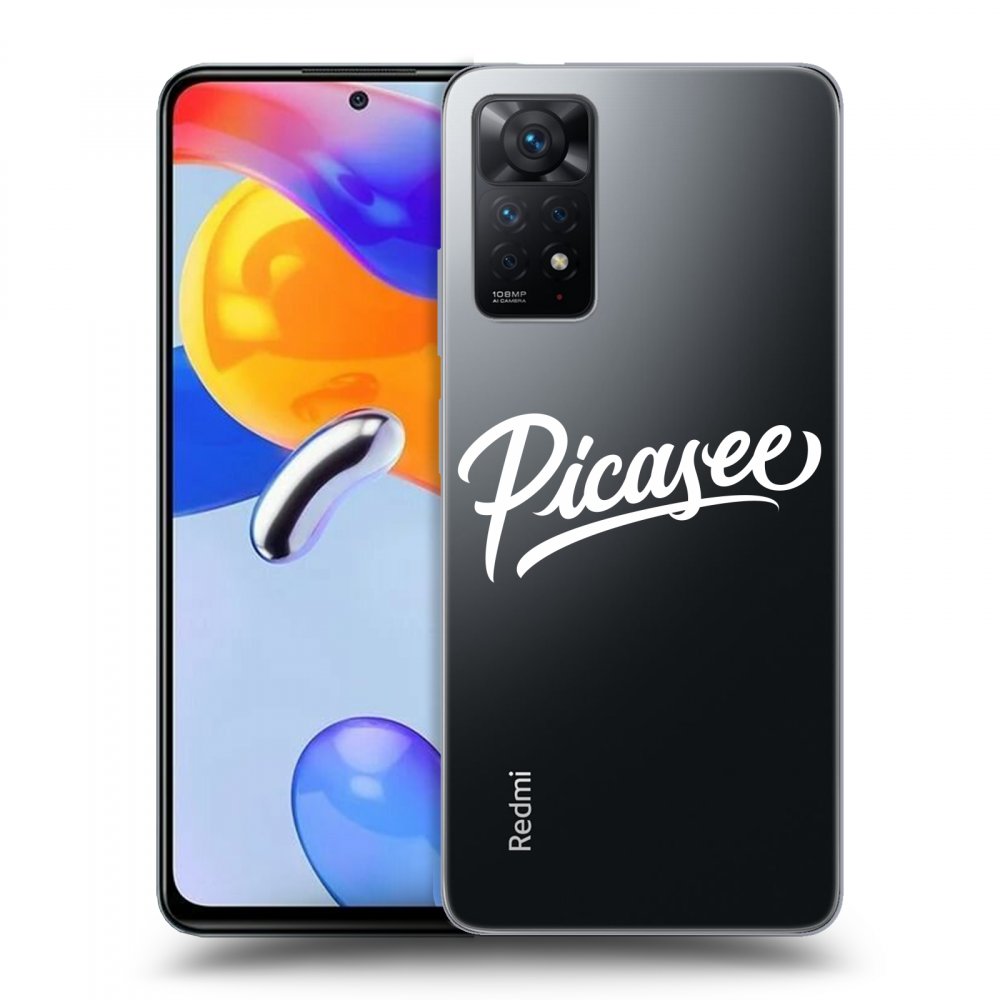 Xiaomi Redmi Note 11 Pro Hülle - Transparentes Silikon - Picasee - White