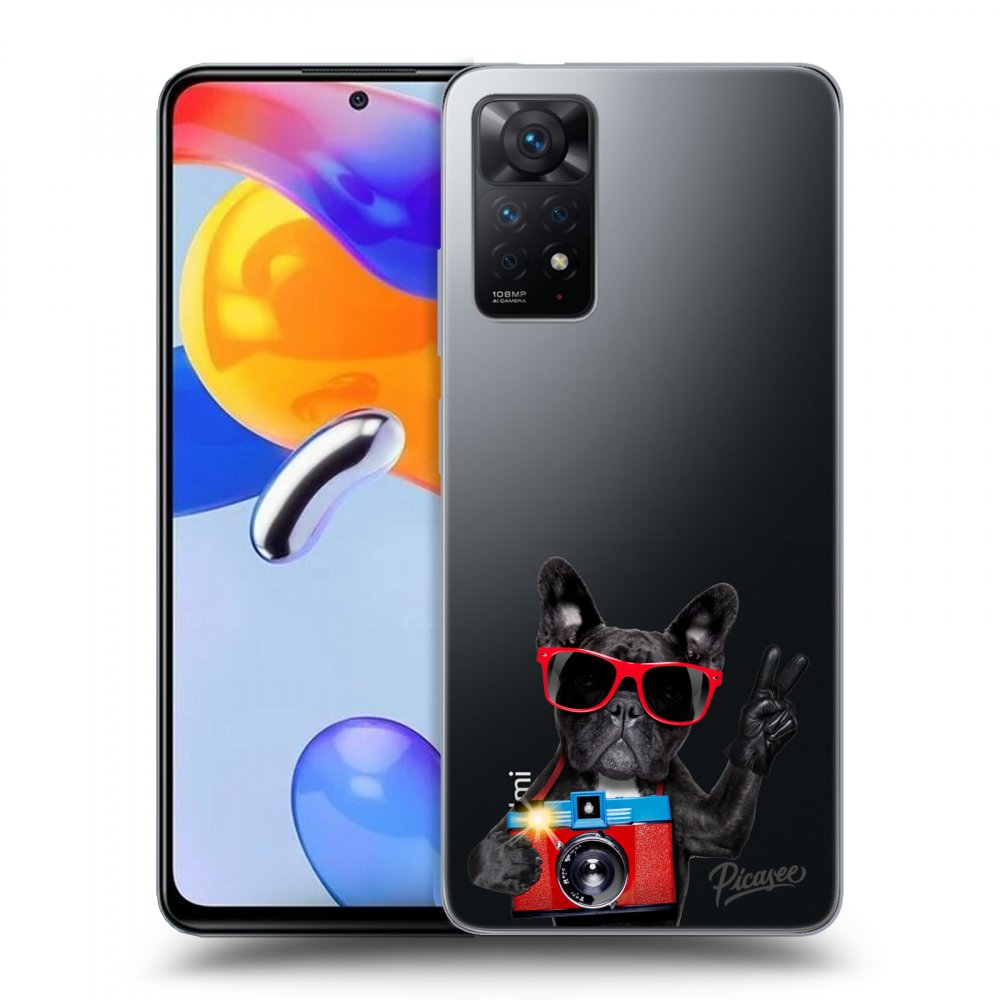 Xiaomi Redmi Note 11 Pro Hülle - Transparentes Silikon - Französische Bulldogge