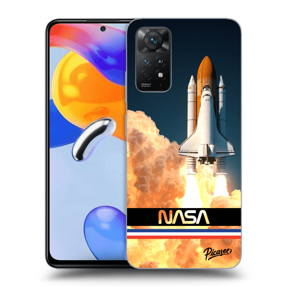 Xiaomi Redmi Note 11 Pro 5G Hülle - Transparentes Silikon - Space Shuttle