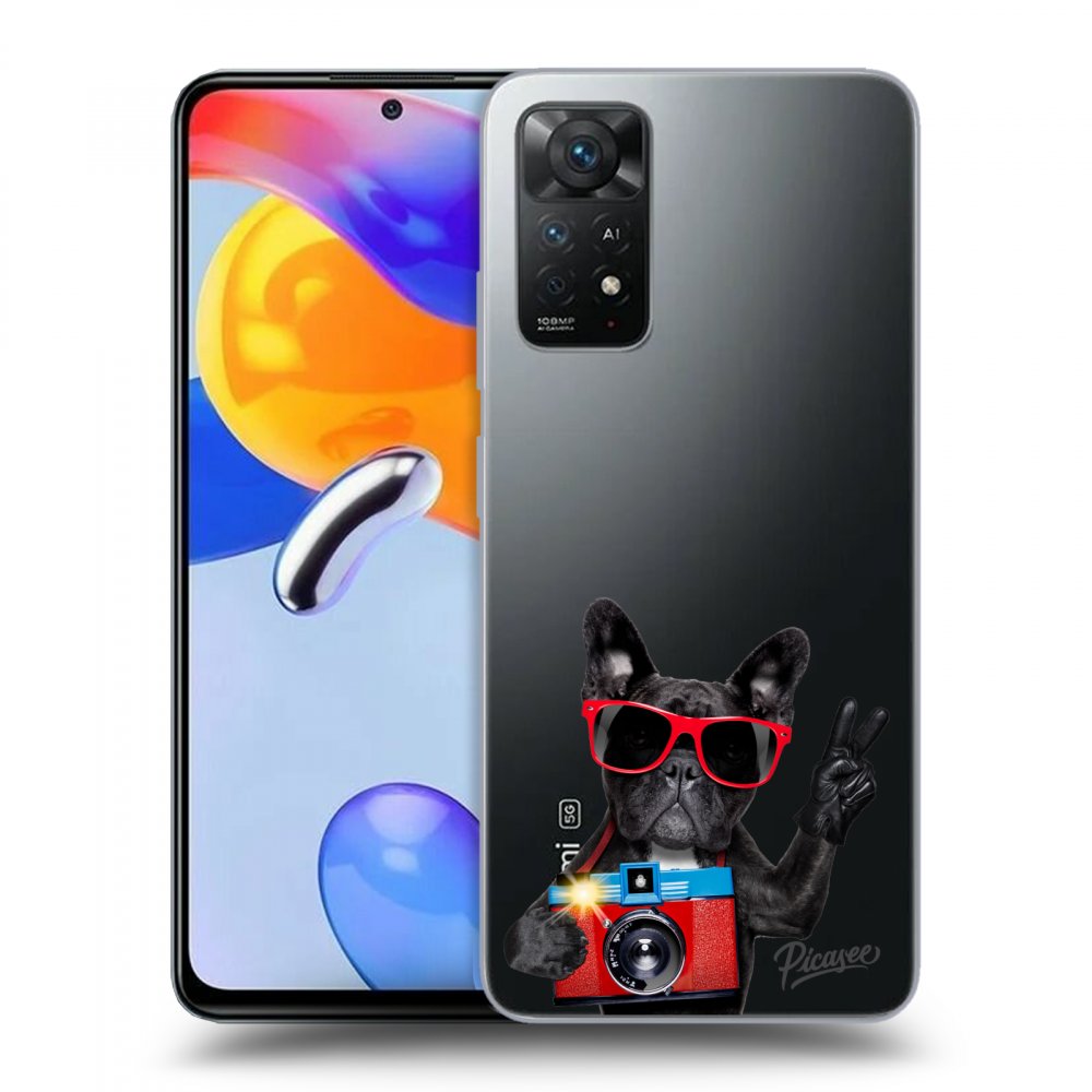 Xiaomi Redmi Note 11 Pro 5G Hülle - Transparentes Silikon - Französische Bulldogge