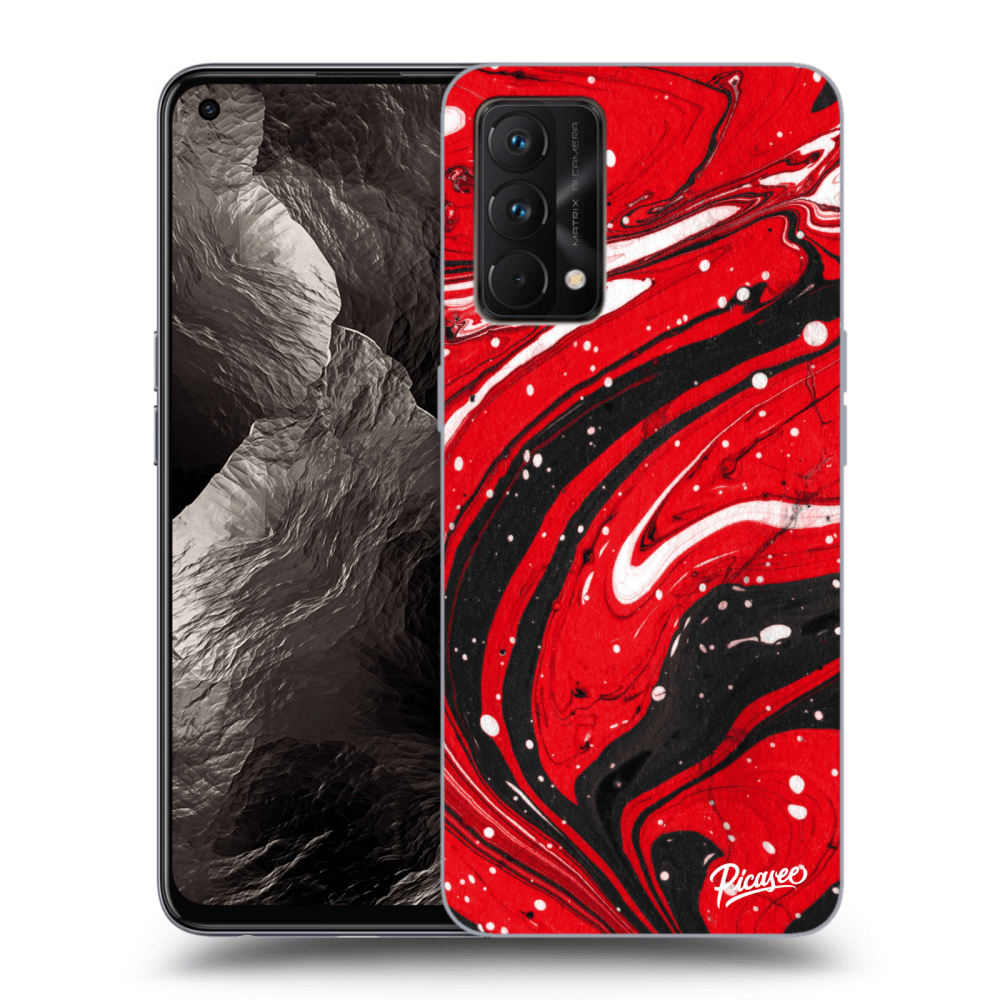 Realme GT Master Edition 5G Hülle - Schwarzes Silikon - Red Black