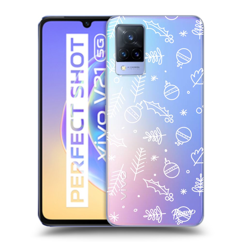 Vivo V21 5G Hülle - Transparentes Silikon - Mistletoe