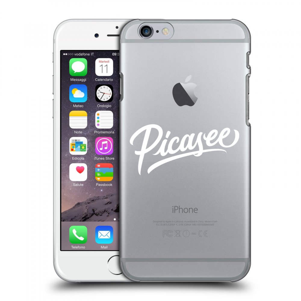 Apple IPhone 6/6S Hülle - Transparentes Silikon - Picasee - White