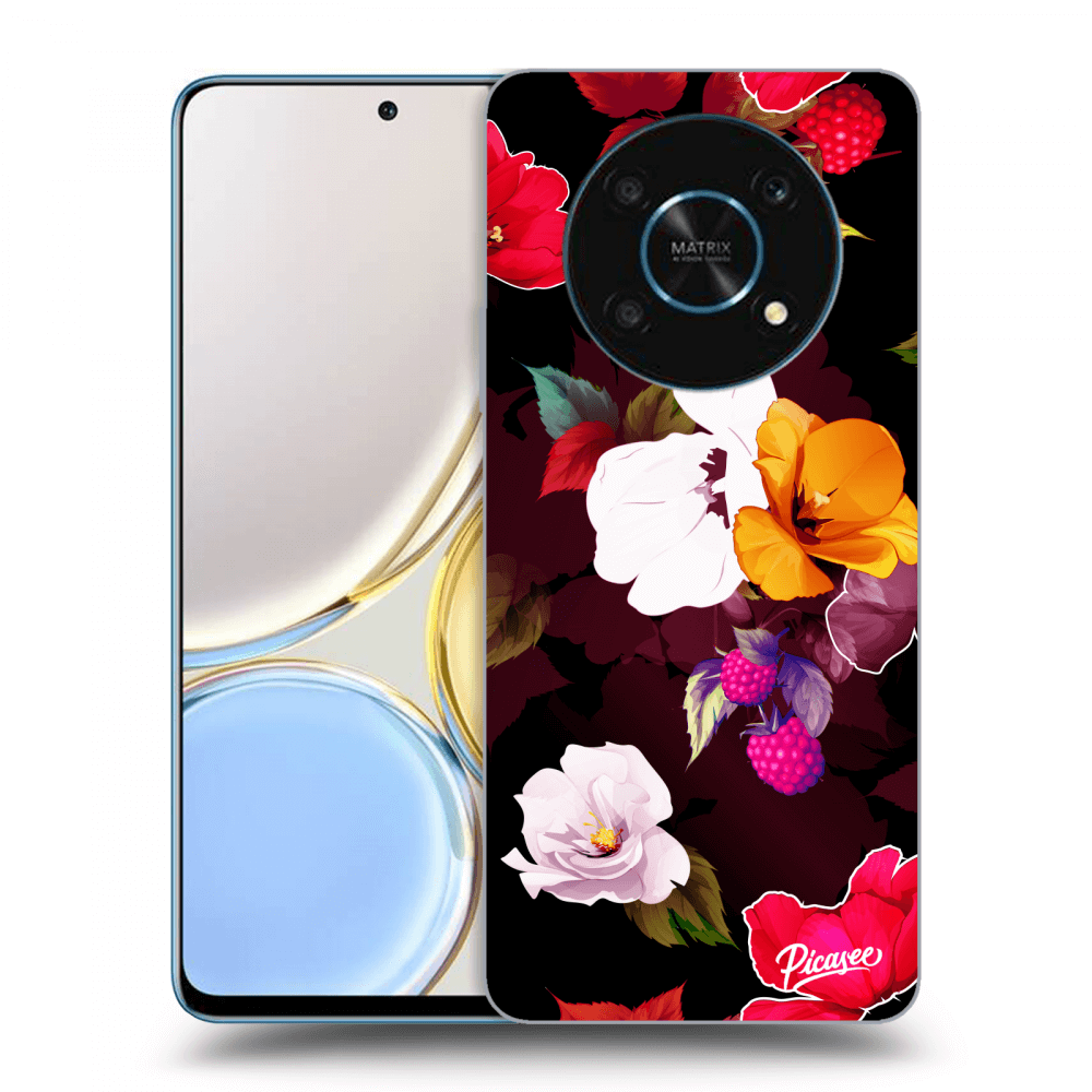 Honor Magic4 Lite 5G Hülle - Transparentes Silikon - Flowers And Berries