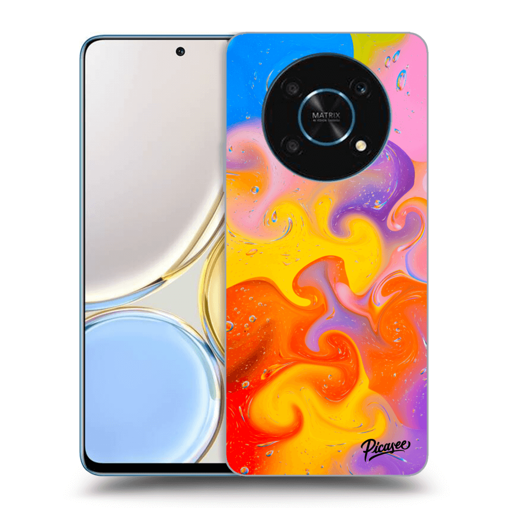 Honor Magic4 Lite 5G Hülle - Transparentes Silikon - Bubbles