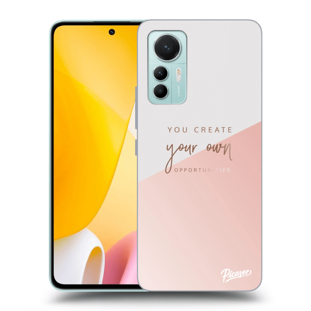 Xiaomi 12 Lite Hülle - Schwarzes Silikon - You Create Your Own Opportunities