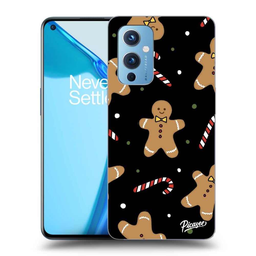 OnePlus 9 Hülle - Schwarzes Silikon - Gingerbread