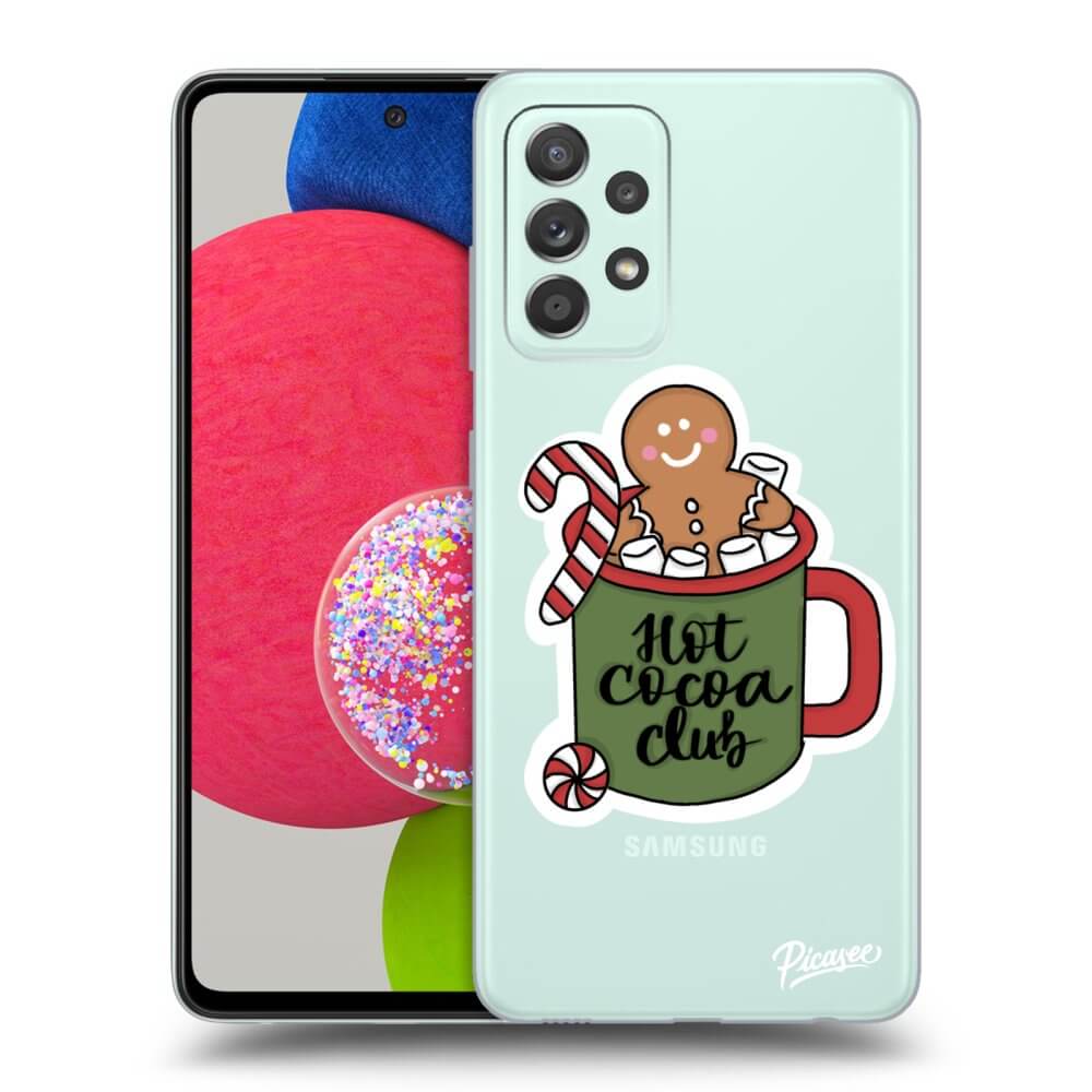 Samsung Galaxy A73 5G Hülle - Transparentes Silikon - Hot Cocoa Club