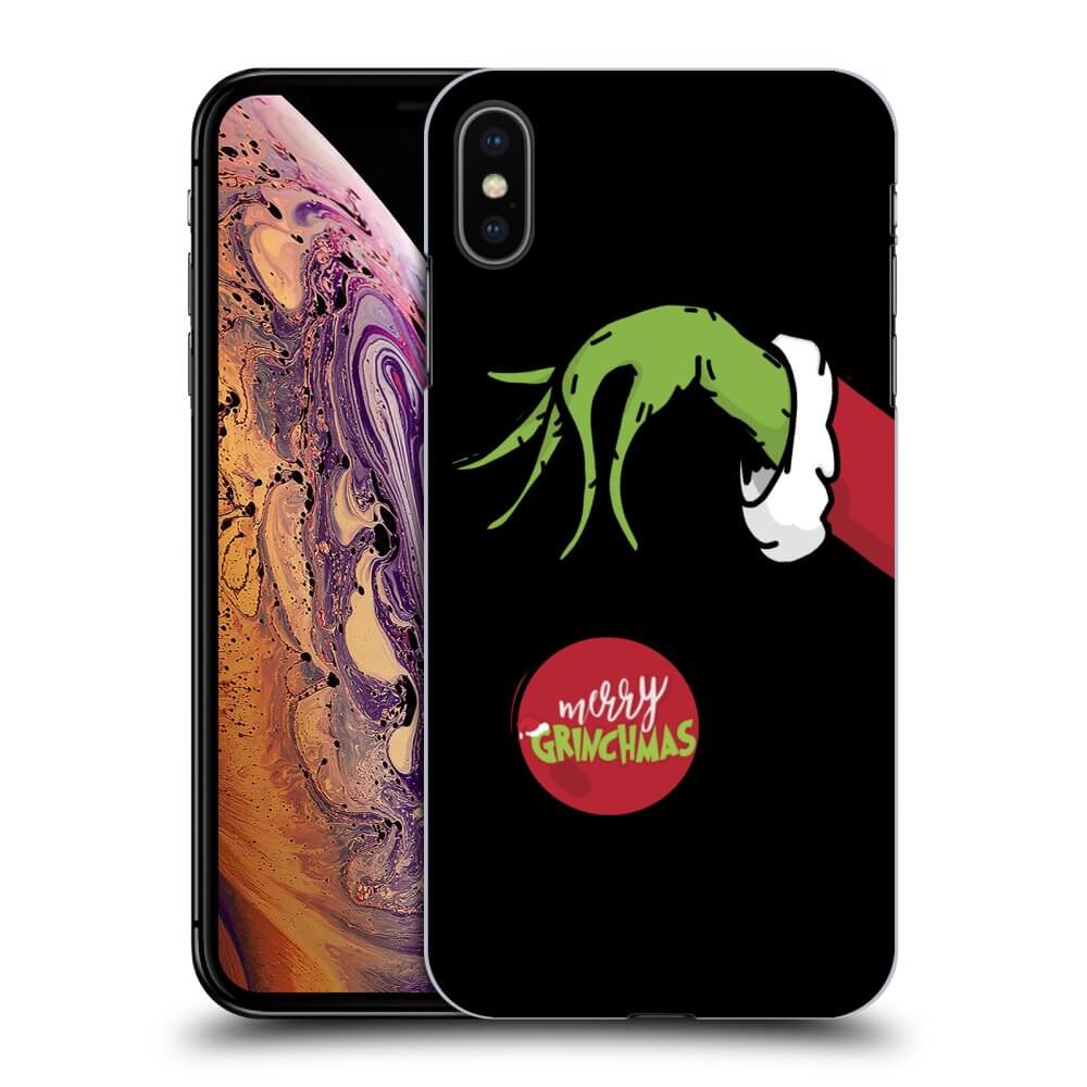 Apple IPhone XS Max Hülle - Schwarzes Silikon - Grinch