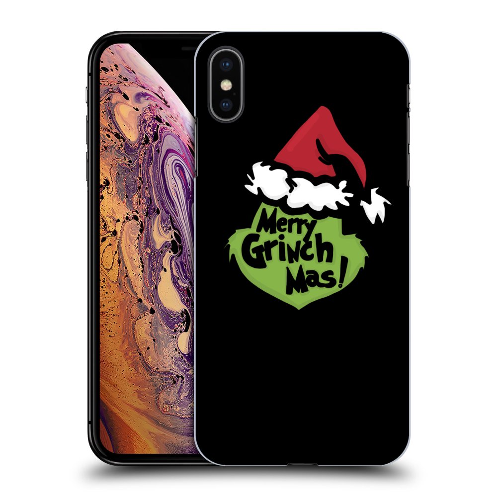 Apple IPhone XS Max Hülle - Schwarzes Silikon - Grinch 2