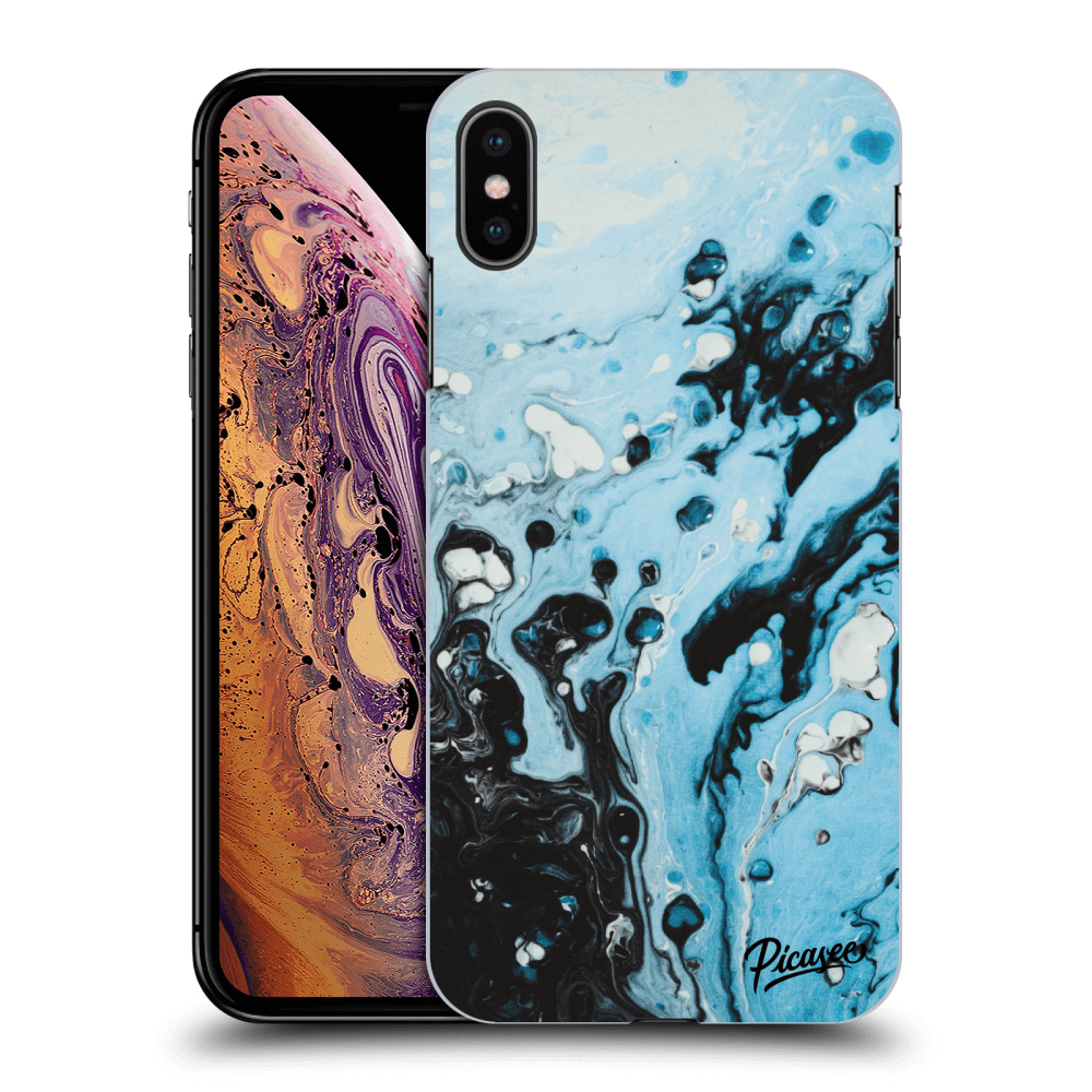 Apple IPhone XS Max Hülle - Transparentes Silikon - Organic Blue