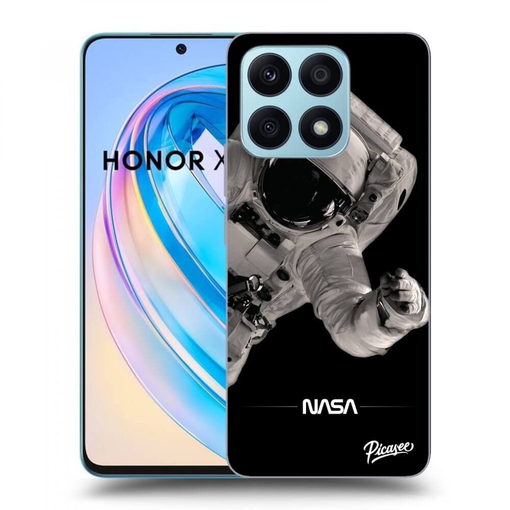 Honor X8a Hülle - Transparentes Silikon - Astronaut Big