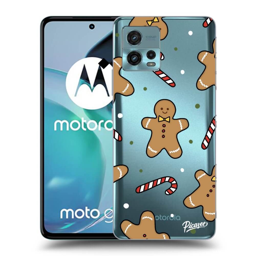 Motorola Moto G72 Hülle - Transparentes Silikon - Gingerbread