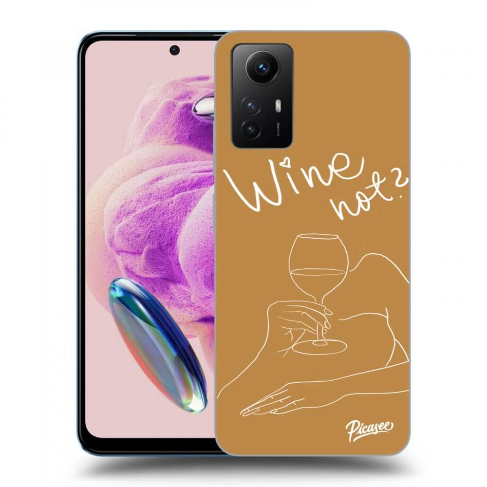 Xiaomi Redmi Note 12S Hülle - Schwarzes Silikon - Wine Not