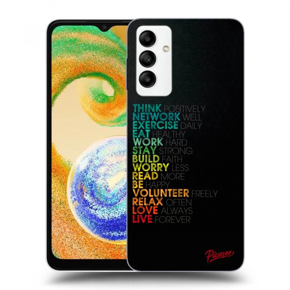 Samsung Galaxy A04s A047F Hülle - Transparentes Silikon - Motto Life