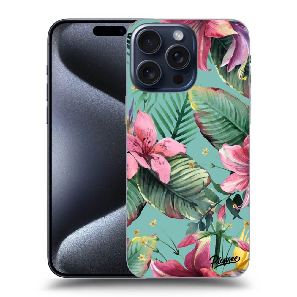 Apple IPhone 15 Pro Max Hülle - Schwarzes Silikon - Hawaii