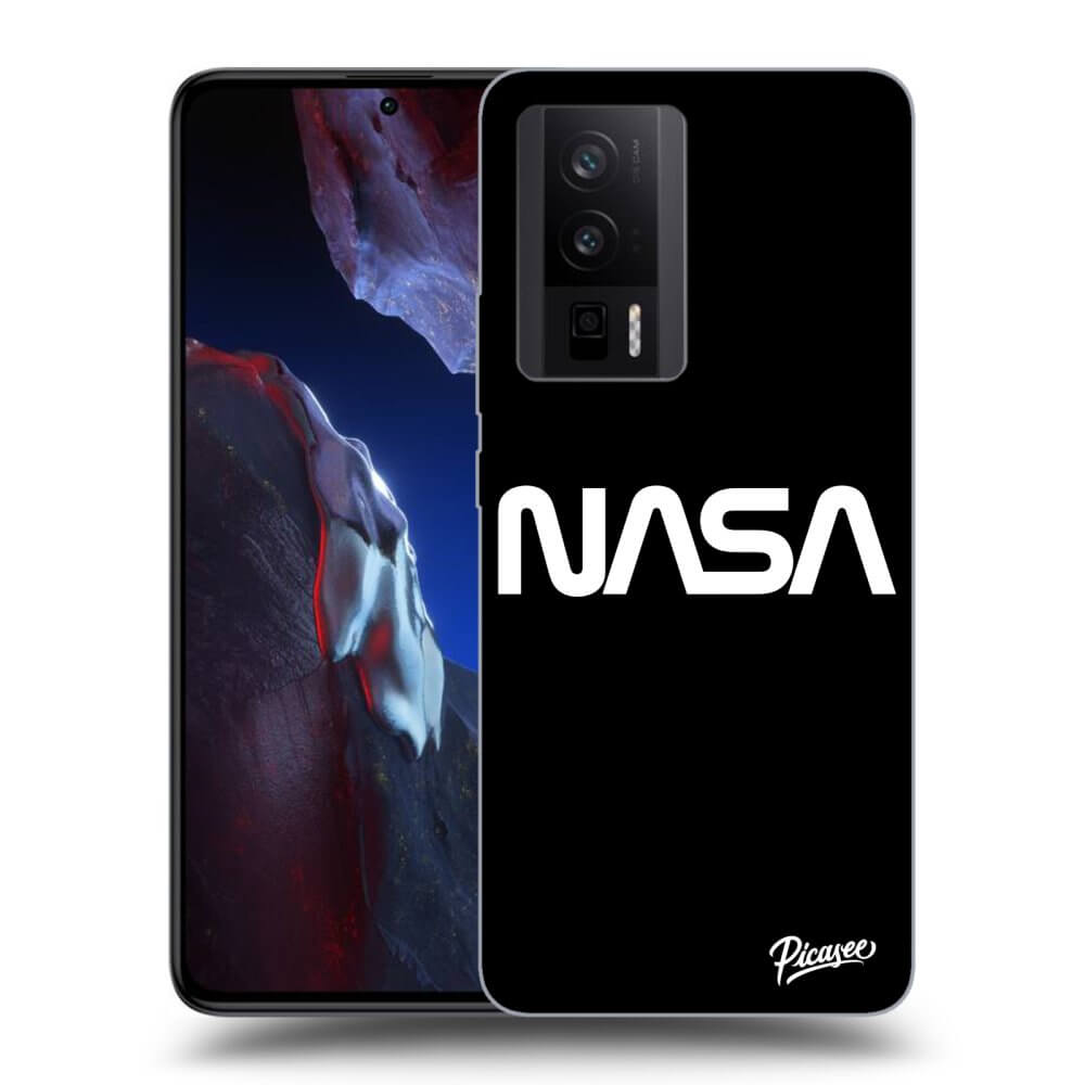 Xiaomi Poco F5 Pro 5G Hülle - Schwarzes Silikon - NASA Basic