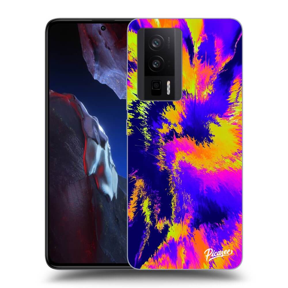 Xiaomi Poco F5 Pro 5G Hülle - Transparentes Silikon - Burn