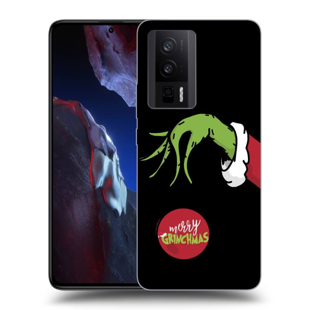 Xiaomi Poco F5 Pro 5G Hülle - Schwarzes Silikon - Grinch