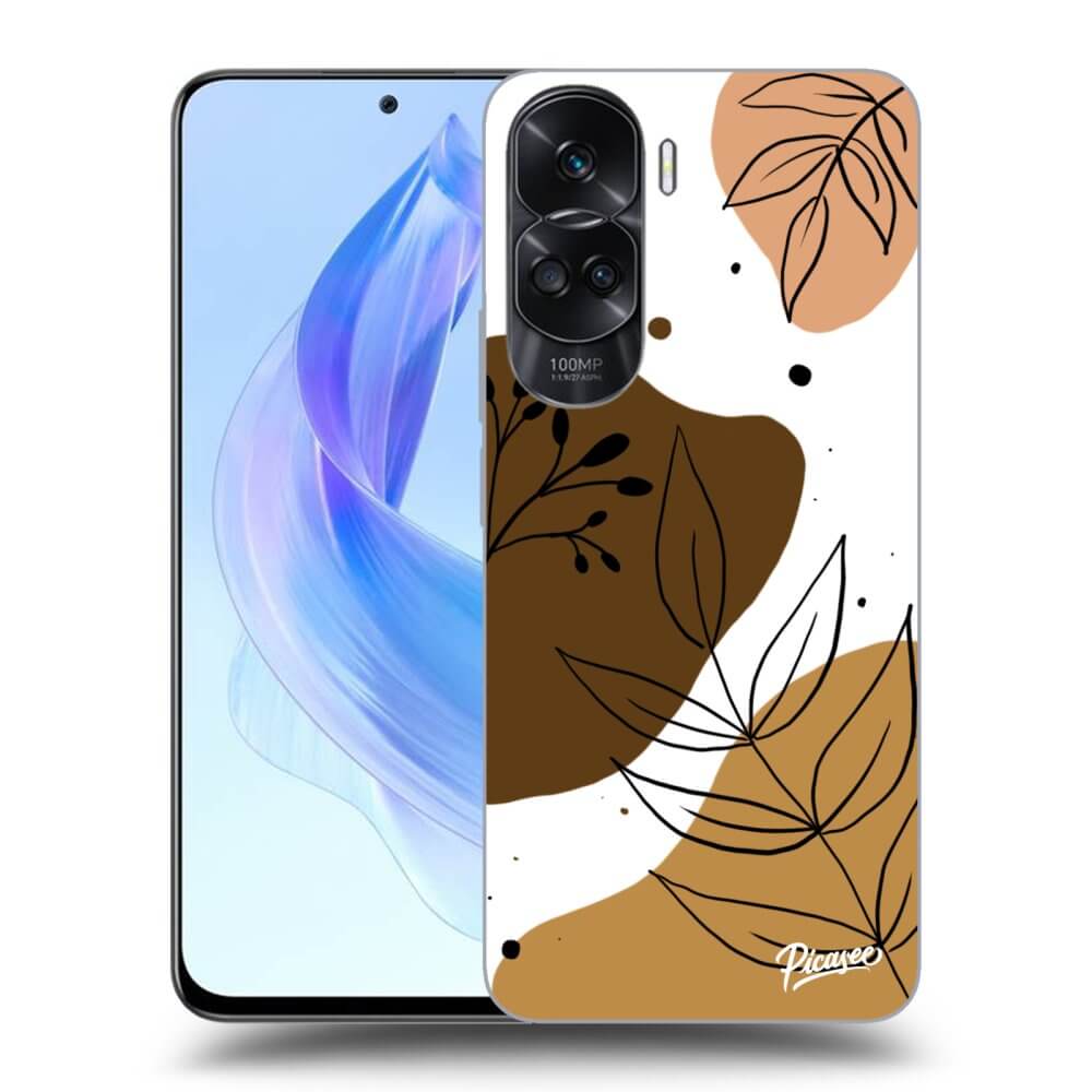 Honor 90 Lite 5G Hülle - Schwarzes Silikon - Boho Style