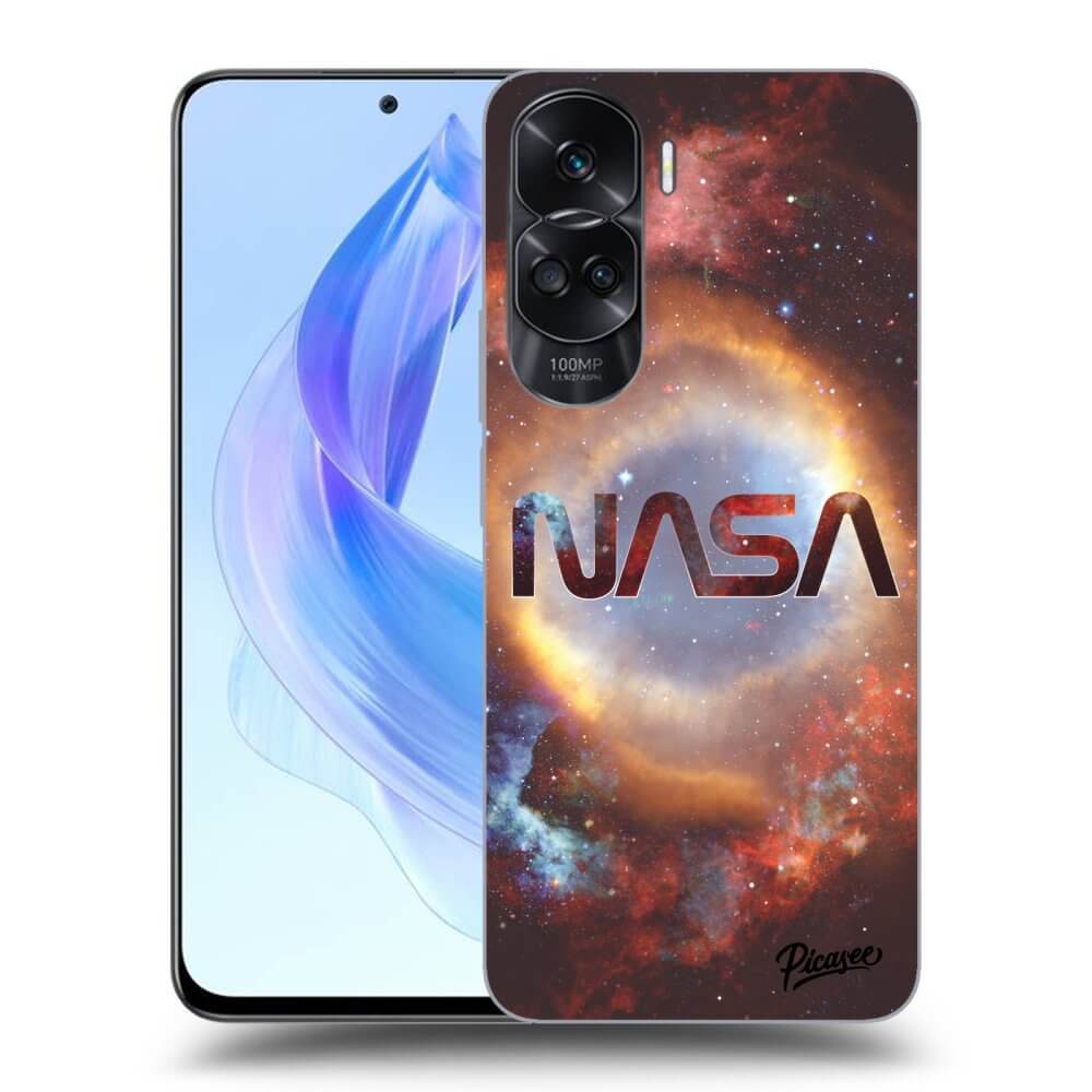 Honor 90 Lite 5G Hülle - Schwarzes Silikon - Nebula