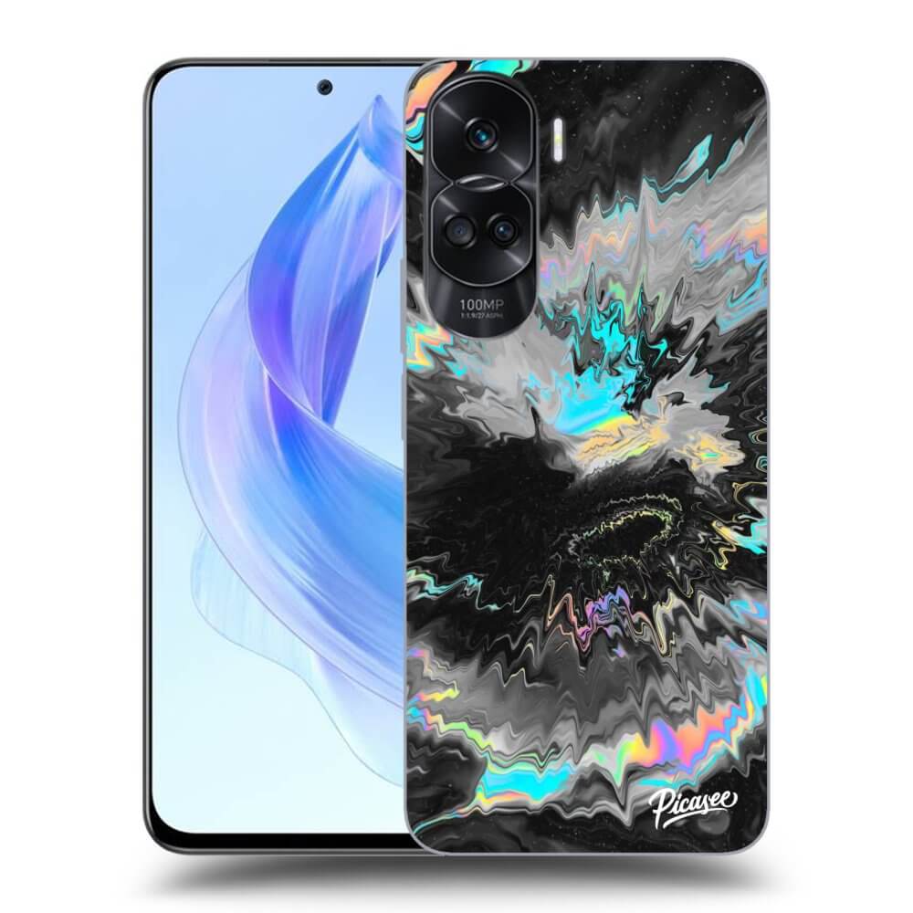 Honor 90 Lite 5G Hülle - Schwarzes Silikon - Magnetic