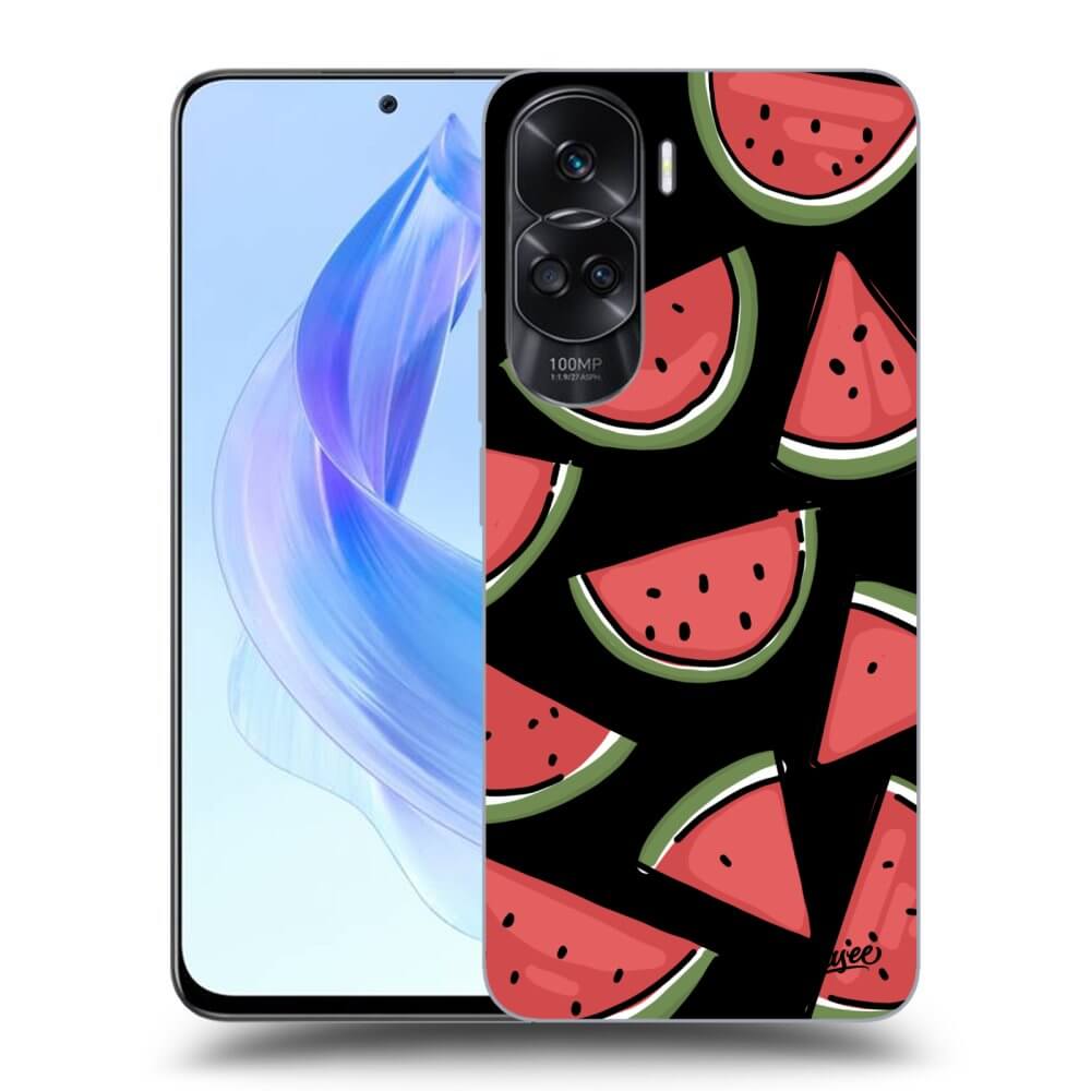 Honor 90 Lite 5G Hülle - Schwarzes Silikon - Melone