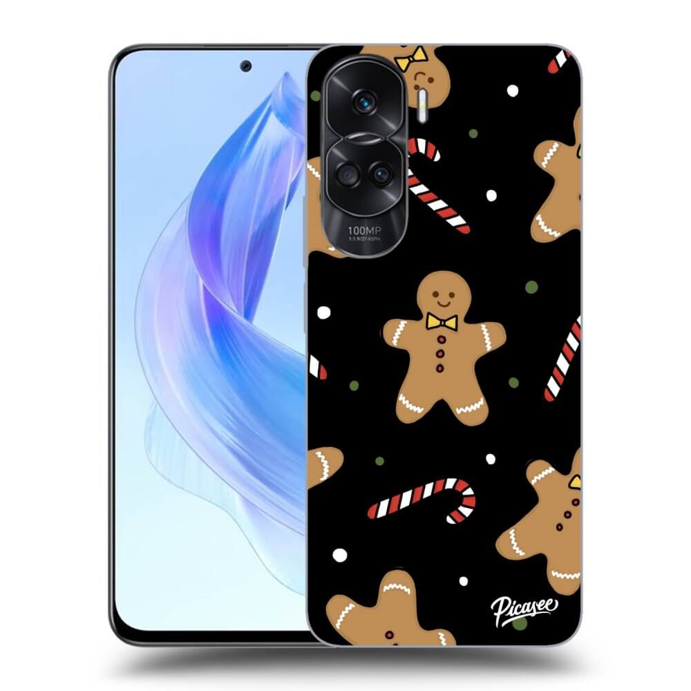 Honor 90 Lite 5G Hülle - Schwarzes Silikon - Gingerbread