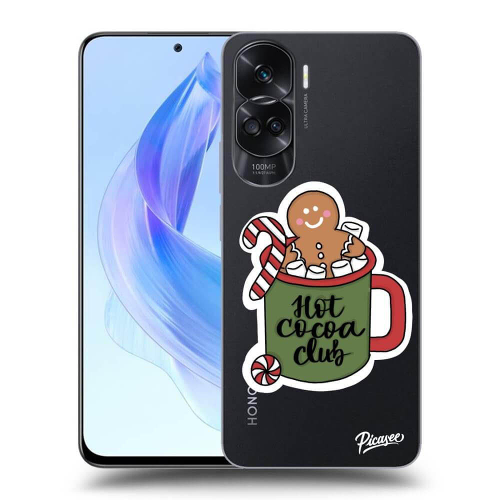 Honor 90 Lite 5G Hülle - Transparentes Silikon - Hot Cocoa Club