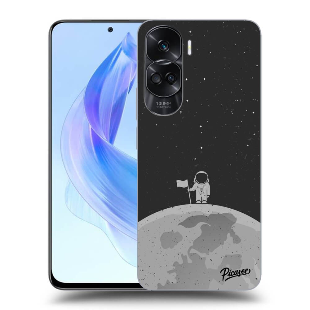 Honor 90 Lite 5G Hülle - Schwarzes Silikon - Astronaut