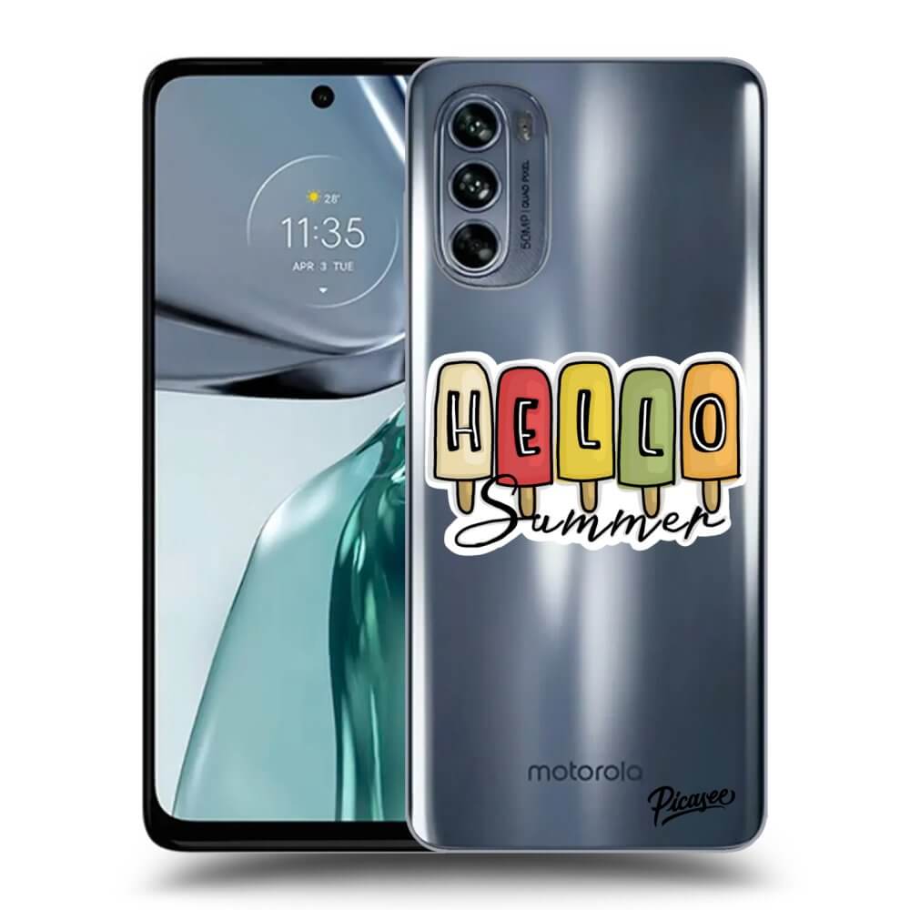 Motorola Moto G62 Hülle - Transparentes Silikon - Ice Cream